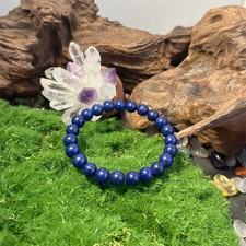 Brand New Lapis Lazuli Beaded Bracelet Blue Gemstone Bracelet Handmade Jewelry