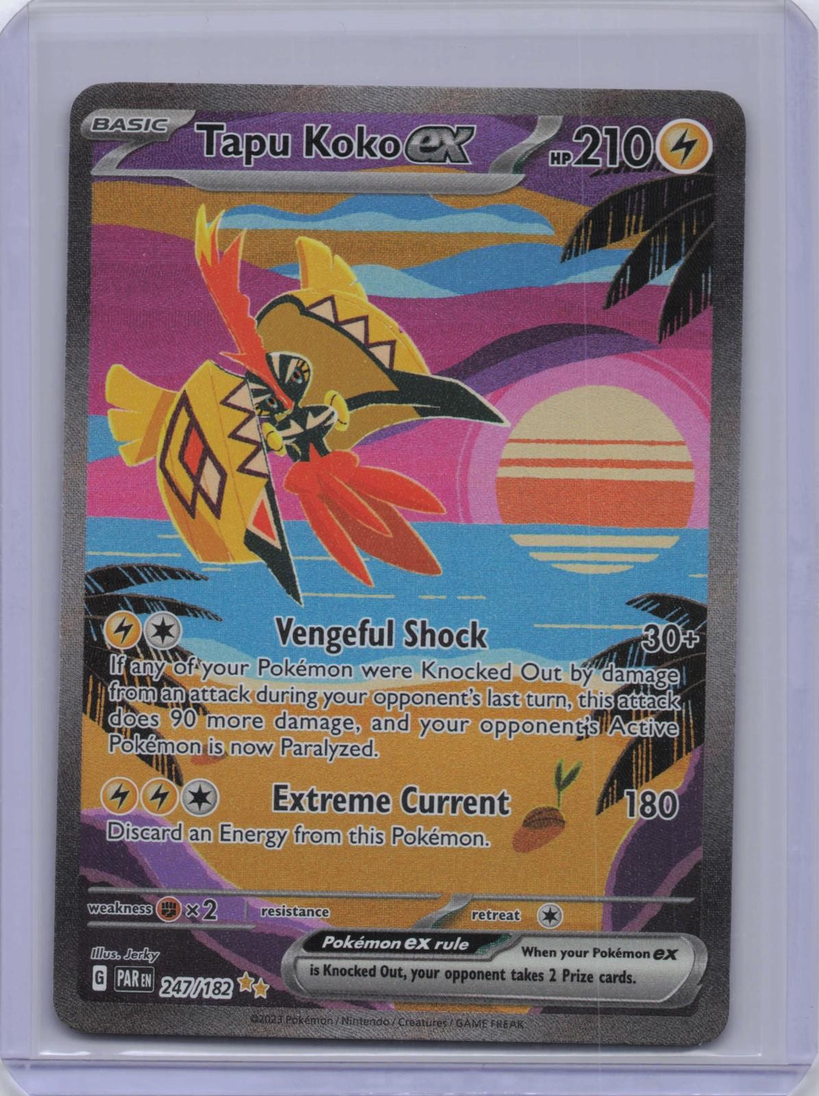 Tapu Koko ex 247/182 Special Illustration Rare Paradox Rift Pokemon Holo NM