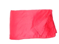 LNT LINENS N' THINGS VERY RED SATEEN (1) BUTTON UP TWIN DUVET 66X82 100% COTTON