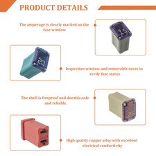 15A 20A 25A 30A 40A 32V Slow Blow FMM MCASE Type Fuses Micro Female Cartridge...