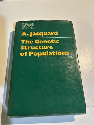 THE GENETIC STRUCTURE OF POPULATIONS, BIOMATHEMATICS Ed 5, Albert Jacquard, 1974