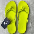 OluKai AKA FlipFlop Thong Sandal Women 11 NEW Wet Grip Citron Comfort Beach Pool