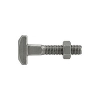 Din 186 Form B Hammerkopfschraube M16X140 Stahl 4.6 Blank M. Vierkant U. Mutter