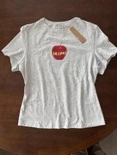 SKIMS Limited Edition NYC Store Exclusive Big Apple Jersey T-Shirt Womens Medium