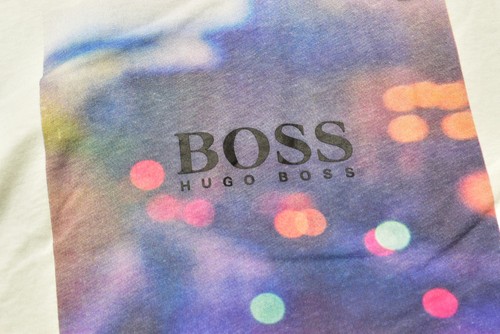 NWT Hugo Boss Men's XXXL White Graphic Tee T-Shirt Cityscape Print Cotton - Picture 5 of 8