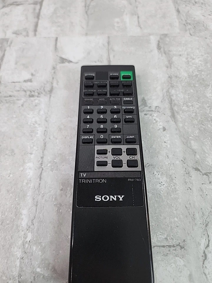 Sony RM-783 Trinitron TV originale OEM nero telecomando televisore autentico - Immagine 2 di 4
