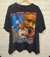 Vintage Evans 2Pac All Eyes On Me Double-Side...