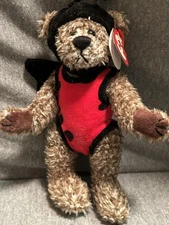 Vintage Ty Attic Treasures Bugsy Ladybug Bear Plush W Tags Stuffed Animal