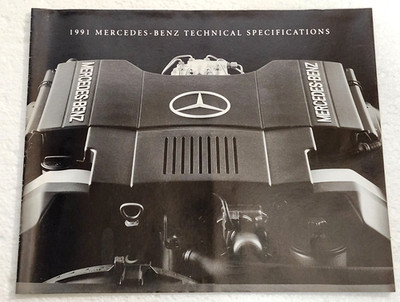 New 1991 Mercedes-Benz All Model Dealer Sales Technical Fold Out Poster Brochure