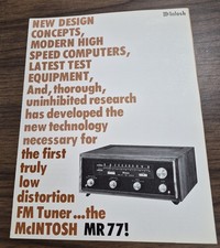 McIntosh MR77 Tuner Brochure - Original