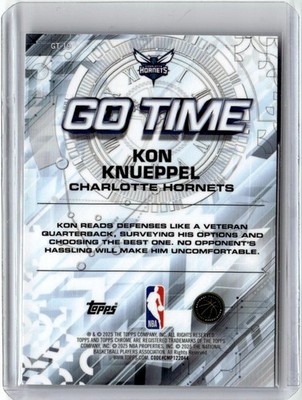 2025-26 Topps Chrome NBA Go Time Purple Refractor /75 Kon Knueppel