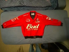 Vintage NASCAR Chase Authentics Dale Earnhardt Jr Bud King Of Beers Jacket XL