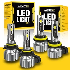 AUXITO Combo 9005   H11 LED Headlight Bulb High Low Beam 6500K White 40000LM E2