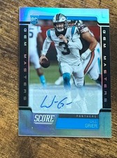 2019 Score Rookie Autographs Gem Masters #443 Will Grier1/1 RC #X16596