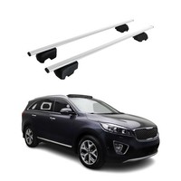 DachträGer GepäCkträGer FüR Kia Sorento 2014-2020 GrundträGer Abe Silber 2X
