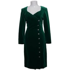 Guy Laroche, Kleid, Größe: 40, Grün, Baumwolle/Modal, Einfarbig, Samt #Fy4