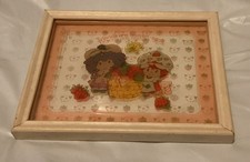 Vintage Strawberry Shortcake 1979 Wooden Framed Picture Print Wall Hanging 72