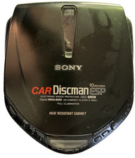 Vintage Sony Car Discman D-M801 w/ Carry Case Untested