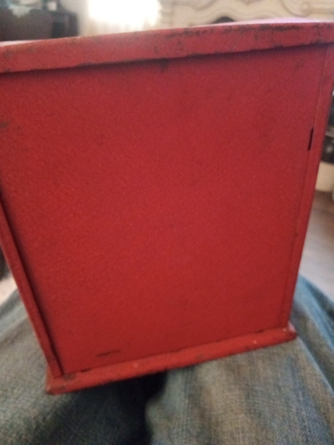 как выглядит Vintage 1950s Tom Thumb Toy Cash Register, Western Stamping Co. Red Metal фото