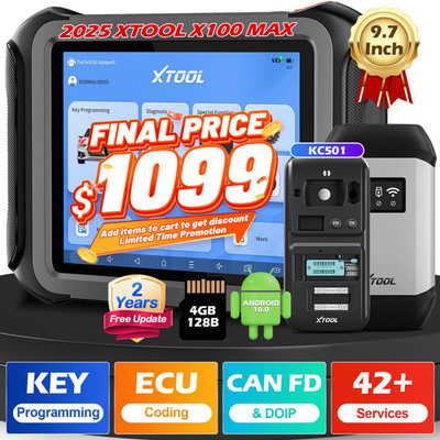 USED XTOOL X100 MAX IMMO Key Fob Programming Tool Full System Diagnostic Scanner