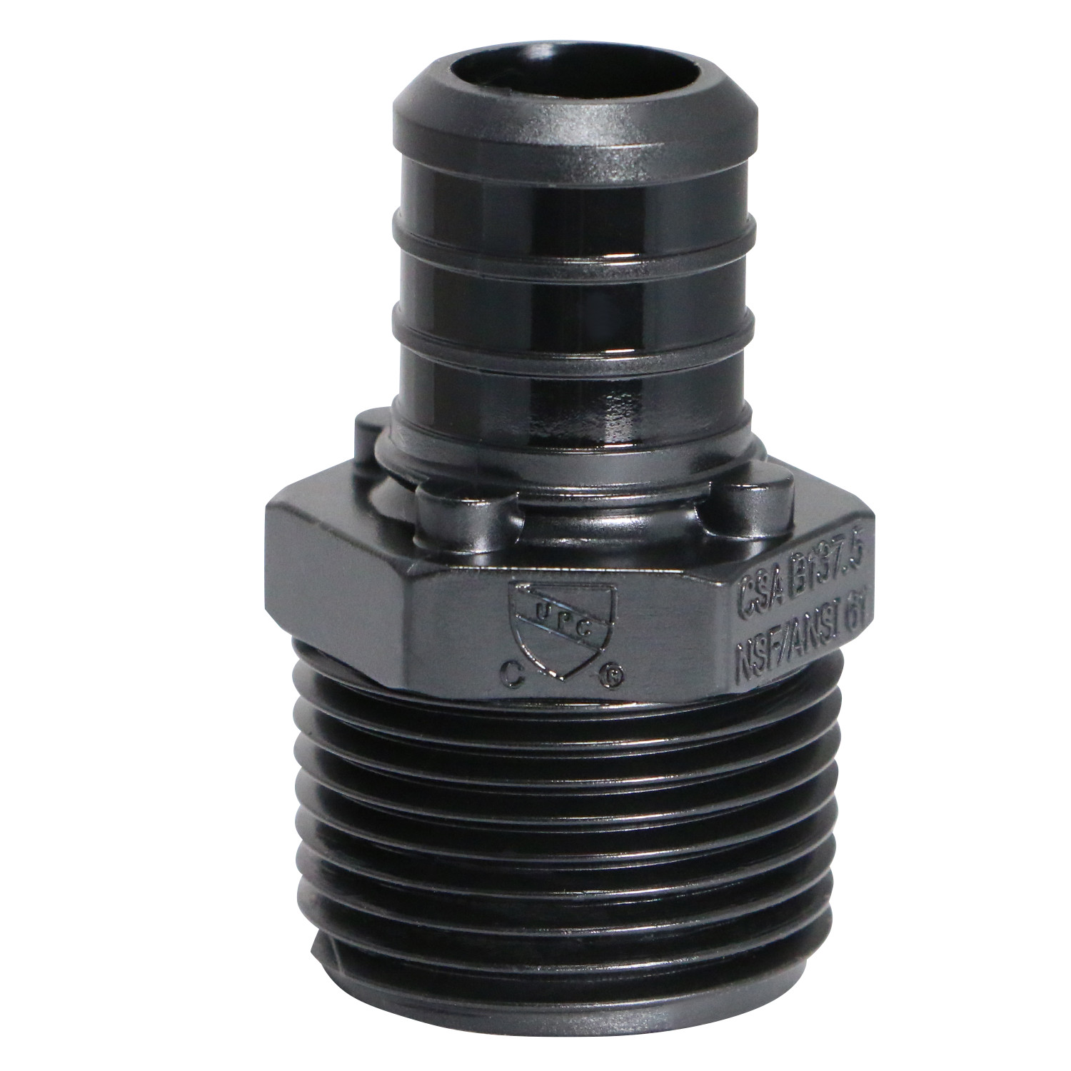 100 Pack XFITTING 3/4" PEX-B x 3/4" Male NPT Adapter, Poly Alloy, NSF, CUPC