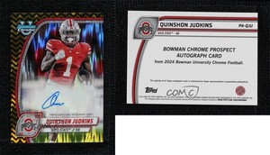 2024 Bowman U Chrome Black & Gold Stealth Refractor /24 Quinshon Judkins Auto