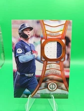2025 Topps Tribute Pete Crow-Armstrong City Connect Tributaries Relic Orange /25