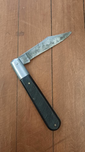Vintage Sabre Japan 629 Barlow Large 5" Folding Pocket Knife Delrin Handle - Picture 9 of 13