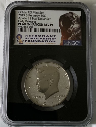 2019-S Apollo Anniversary 2 PCS. Coin Set NGC Graded PF 69 ER UC Sold Out! OBO - Picture 3 of 4