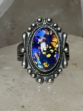 Foil Art  ring Southwest size 5.75 sterling silver women