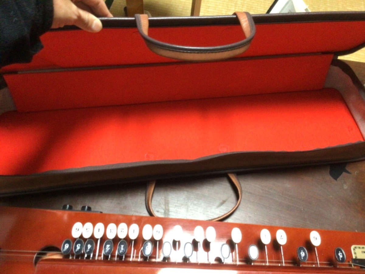 Arpa Elettrica Giapponese Suzuki Sakyu – Taisho Goto Koto Nagoya, 85cm, Usata (con Custodia)