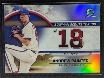 2023 Bowman Chrome Bowman Scouts Top 100 #BPT-18 Andrew Painter Phillies