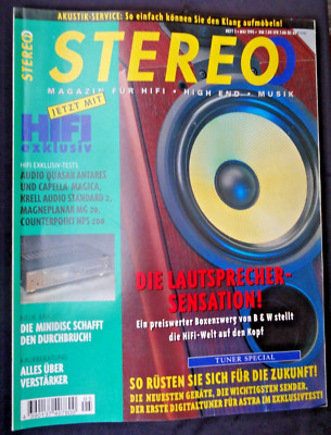 STEREO 5/95,B&W CDM 1,KRELL STANDART 2,MAGNEPLANAR MG 20,McINTOSH MA 6800,SONY 5