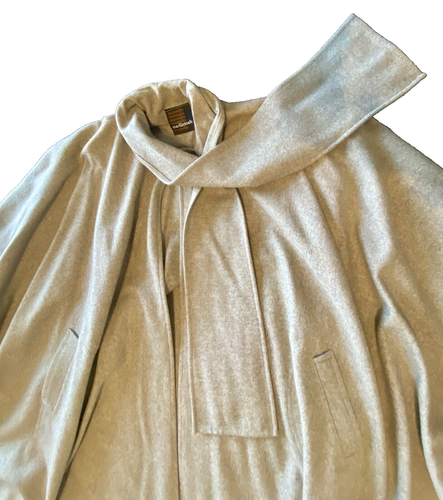 Vintage MONTELLO MACKINTOSH Wool Cloak Cape Coat Classic Womens One Size Beige - Picture 4 of 10