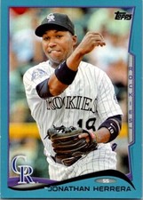 2014 Topps Series 1 (retail) Walmart Blue #152 Jonathan Herrera Rockies