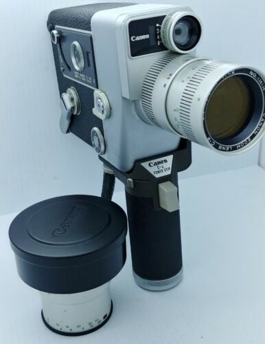 Vintage CANON Cine Zoom 512 8mm movie camera w/original case Good working order - Picture 1 of 12