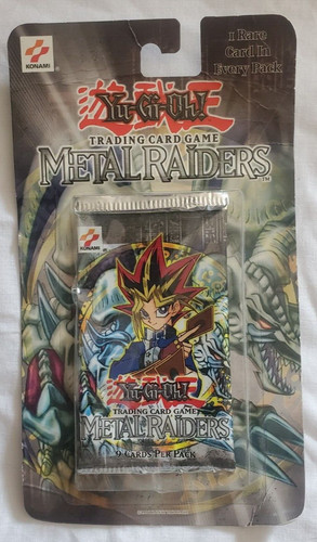 2002 YUGIOH METAL RAIDERS BLISTER BOOSTER PACK FACTORY SEALED