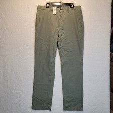 Banana Republic Kentfield Pants 36x 34 Brown Slim Fit Flat Front 100 cotton