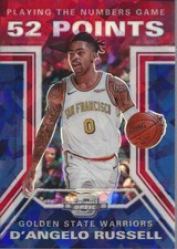 2019-20 Contender Optic Playing the Number Game Red Cracked Ice D'Angelo Russell
