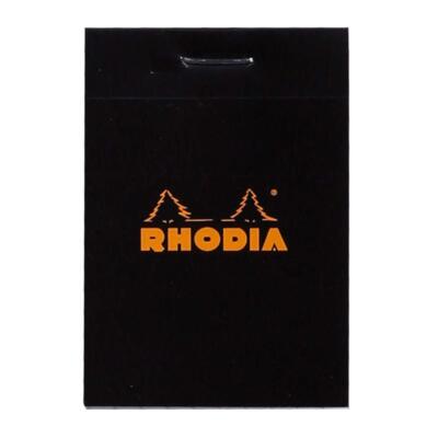 Rhodia Staplebound Graph Paper Notepad in Black - 2 x 3 - NEW R102009