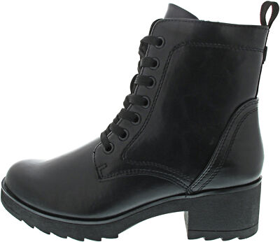 Marco Tozzi Damen Schnürstiefel schwarz