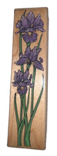 Hero Arts Purple Iris Trio Flower Blooms Garden Wooden Rubber Stamp