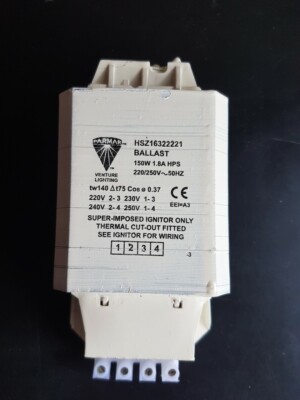 Parmar Venture HSZ16322221 150W Vorschaltgerät HPS 1.8a *NEU*