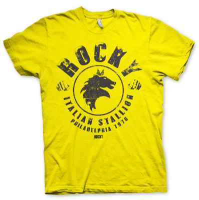 Rocky Balboa The Italian Stallion Philadelphia 1976 Männer Men T-Shirt Gelb