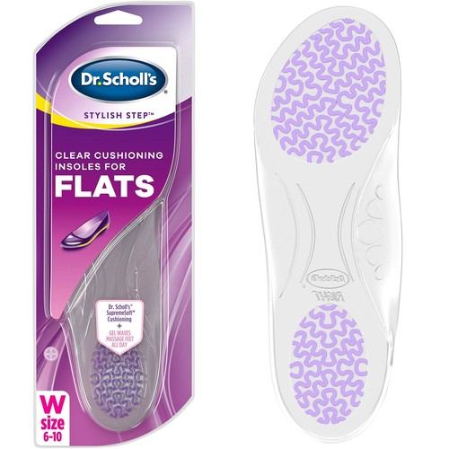 Dr. Plantillas Acolchadas Elegantes Step Clear De Scholl Para Zapatos  Planos, 1 | eBay