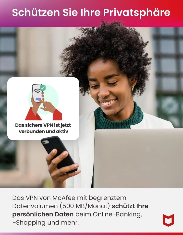 McAfee Total Protection 2025 1,3,5,10 Gerät 1 Jahr Download ESD-Key per eMail - Bild 3 von 4