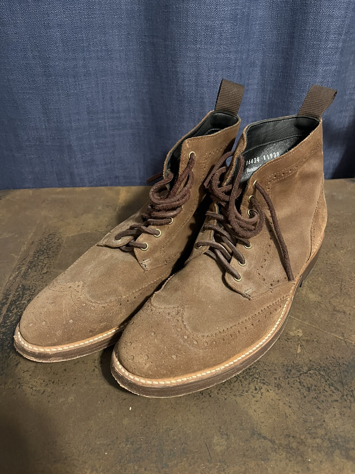 Thursday Men’s Explorer Brown Suede Lace Up Chukka Boot Size US 10 Thursday Explorer Boot, Dark Olive Suede - Wednesday  main image 3