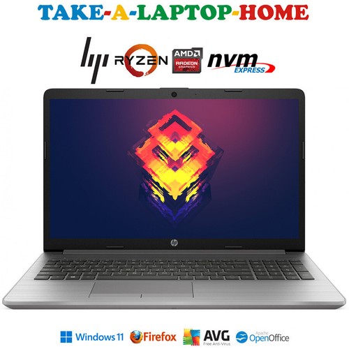 HP 255 G7 Ryzen Laptop Windows11 Big 15.6" SSD NVMe GAMING AMD Radeon Graphics