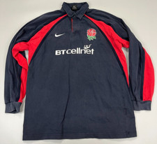 England 1999 2000 BT Cellnet Nike away rugby shirt jersey vintage Size L Large