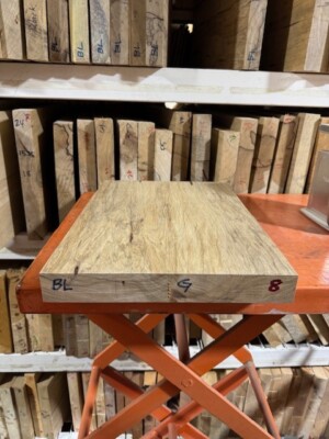 Black Limba 19x14''x1.75 Variegated Kiln Dried  Guitar Body blank KD Frake